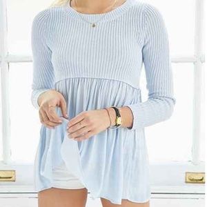 UO Kimchi Blue Skirted Babydoll Sweater